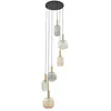 Image de Lindby Suspension Doroteo à intensité variable (Antique, Classic) en Gris Verre e. a. pour Salon & Salle manger (à 6 lampes E27) Luminaire Lampe Plafond Plafonnier