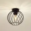 Image de Lindby plafonnier Danika, Ø 25 cm, noir, métal