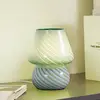 Image de Lindby lampe à poser Andriana, vert/blanc, verre, Ø 15 cm