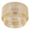 Image de Lindby Plafonnier Anuva à intensité variable (Traditionnel) en Marron Papier e. a. pour Salon & Salle manger (1 lampe,à E27), Luminaire Lampe Plafond Eclerage Eclairage