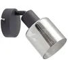 Image de Lindby Spot Netty à intensité variable (Moderne) en Gris Verre e. a. pour Salon & Salle manger (1 lampe,à E14), Lampe encastrable plafonnier applique