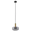 Image de Lindby Suspension en verre Hildur à intensité variable Gris Verre e. a. pour Salon & Salle manger (1 lampe,à E27), Luminaire Lampe plafond Plafonnier Suspendue