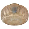 Image de Lindby Plafonnier Hildur à intensité variable en Beige Verre e. a. pour Salon & Salle manger (1 lampe,à E27), Luminaire Lampe Plafond Eclerage Eclairage Interieur