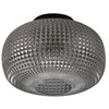 Image de Lindby Plafonnier Hildur à intensité variable en Gris Verre e. a. pour Salon & Salle manger (1 lampe,à E27), Luminaire Lampe Plafond Eclerage Eclairage Interieur