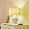 Image de Lindby lampe à poser Arved, blanc, textile, céramique, 46 cm