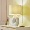Image de Lindby lampe à poser Thalassia, blanc, Ø 30 cm, céramique
