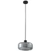 Image de Lindby Suspension en verre Hildur à intensité variable Gris Verre e. a. pour Salon & Salle manger (1 lampe,à E27), Luminaire Lampe plafond Plafonnier Suspendue