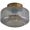 Image de Lindby Plafonnier Hildur à intensité variable en Gris Verre e. a. pour Salon & Salle manger (1 lampe,à E27), Luminaire Lampe Plafond Eclerage Eclairage Interieur