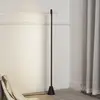 Image de Lucande lampe sur pied LED Linija, noir, hauteur 110 cm, capteur