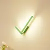 Image de Lucande Applique murale LED Check, vert, métal, CCT, à intensité variable