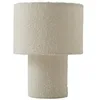 Image de Lindby Lampe à poser Jone (Moderne) en Blanc Textile e. a. pour Salon & Salle manger (1 lampe,à E27),