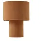 Image de Lindby Lampe à poser Jone (Moderne) en Marron Textile e. a. pour Salon & Salle manger (1 lampe,à E27),
