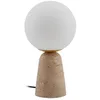 Image de Lindby Lampe à poser Kirstan (Moderne) en Blanc Pierre e. a. pour Salon & Salle manger (1 lampe,à E27),