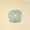 Image de Lindby suspension Helin, bleu, Ø 35 cm, tissu