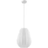 Image de Lindby Suspension en Tissu Helin à intensité variable (Moderne) Blanc Textile e. a. pour Salon & Salle manger (1 lampe,à E27), Luminaire Lampe plafond Plafonnier
