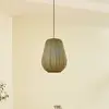 Image de Lindby suspension Helin, gris, Ø 30 cm, tissu