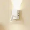 Image de Applique murale LED rechargeable Lindby Agit, blanc, métal, variateur tactile