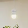 Image de Lindby suspension Nielson, Ø 12 cm, blanc, plâtre