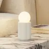 Image de Lampe à poser Lindby Nielson, beige, hauteur abat-jour 8,5 cm, plâtre