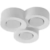 Image de Lindby Plafonnier Levia à intensité variable en Blanc Plâtre/Terre Cuite e. a. pour Salon & Salle manger (à 3 lampes, GX53) Luminaire Lampe Plafond Eclerage Eclairage