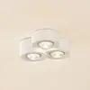 Image de Lindby plafonnier Levia, 3 lampes, 26x24,5cm, blanc, plâtre