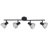 Image de Lindby Plafonnier Piena à intensité variable (Moderne) en Noir Métal e. a. pour Salon & Salle manger (à 4 lampes, E14) Luminaire Lampe Plafond Eclerage Eclairage Interieur