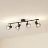 Image de Plafonnier Lindby Piena, noir, à 4 lampes, métal, 70 cm