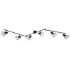 Image de Lindby Plafonnier Piena à intensité variable (Moderne) en Noir Métal e. a. pour Salon & Salle manger (à 6 lampes, E14) Luminaire Lampe Plafond Eclerage Eclairage Interieur