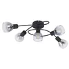 Image de Lindby Plafonnier Pendura à intensité variable (Moderne) en Gris Verre e. a. pour Salon & Salle manger (à 5 lampes, E14) Luminaire Lampe Plafond Eclerage Eclairage