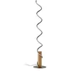 Image de Lindby LED Lampadaire Spiraali (Traditionnel) en Gris Aluminium e. a. pour Salon & Salle à manger (1 lampe,à), Sur Pied Lampe a de Sol