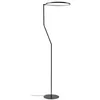 Image de Lindby Lampadaire LED Rayon (moderne) en noir en autres métaux, entre autres, pour le salon/la salle à manger, y compris source de lumière - lampadaire