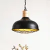 Image de Lindby suspension Olbi, noir, arbre à caoutchouc, longueur 41,5 cm