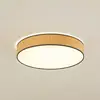 Image de Lindby Plafonnier LED Jutis, beige, varech, Ø 50 cm