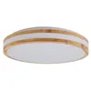 Image de Lindby LED Plafonnier Emiva (Moderne) en Marron Bois e. a. pour Salon & Salle à manger (1 lampe,à), Eclairage Lampe Luminaire Plafond Eclerage Interieur