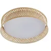 Image de Lindby LED Plafonnier Eilif (Moderne) en Marron e. a. pour Salon & Salle à manger (1 lampe,à), Eclairage Lampe Luminaire Plafond Eclerage Interieur
