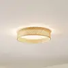Image de Lindby Plafonnier LED Eilif, bambou, Ø 40 cm