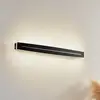 Image de Lindby Plafonnier LED Benario, noir, aluminium, 80 cm