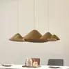 Image de Lucande, suspension LED Beutlin, vert, feutre, à intensité variable