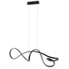 Image de Lucande LED Suspension Rodado (Moderne) en Noir Aluminium e. a. pour Salon & Salle à manger (1 lampe,à), lampe plafonnier suspension