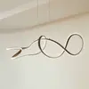 Image de Lucande Suspension LED Rodado, noir, 110 cm, aluminium