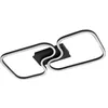 Image de Lucande LED Plafonnier Amiya (Moderne) en Noir Aluminium e. a. pour Salon & Salle à manger (1 lampe,à), Eclairage Lampe Luminaire Plafond Eclerage Interieur