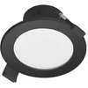 Image de PRIOS LED Spot encastrable Rida à intensité variable (Moderne) en Noir Aluminium e. a. pour Salle de bain (1 lampe,à), Projecteur lampe plafonnier applique