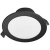 Image de PRIOS LED Spot encastrable à intensité variable (Moderne) en Noir Aluminium e. a. pour Salon & Salle manger (1 lampe,à), Projecteur lampe plafonnier applique