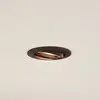 Image de Prios plafonnier encastré Fibur, bronze, aluminium, Ø 8,2 cm