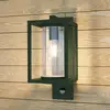 Image de Lucande Applique d'extérieur Ferda, capteur Douille en bas, vert