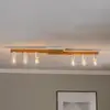 Image de Envostar plafonnier Laurent, bois/blanc, à 6 lampes