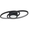 Image de Lindby LED Plafonnier Thalina à intensité variable (Moderne) en Noir Métal e. a. pour Salon & Salle manger (1 lampe,à), Eclairage Lampe Luminaire Plafond Eclerage