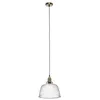 Image de Euluna Suspension en verre Leana à intensité variable Transparent Verre e. a. pour Salon & Salle manger (1 lampe,à E27), Luminaire Lampe plafond Plafonnier