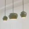 Image de Lucande suspension Malisa, vert, 3 lampes, métal, longueur 90cm