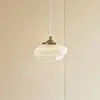 Image de Lindby suspension Piatra, opale/laiton, verre, Ø 16 cm, G9